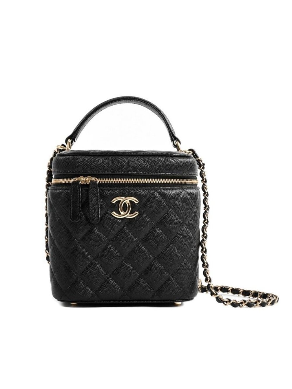 Chanel Shoulder Bag Top Handle Chain Vanity Case